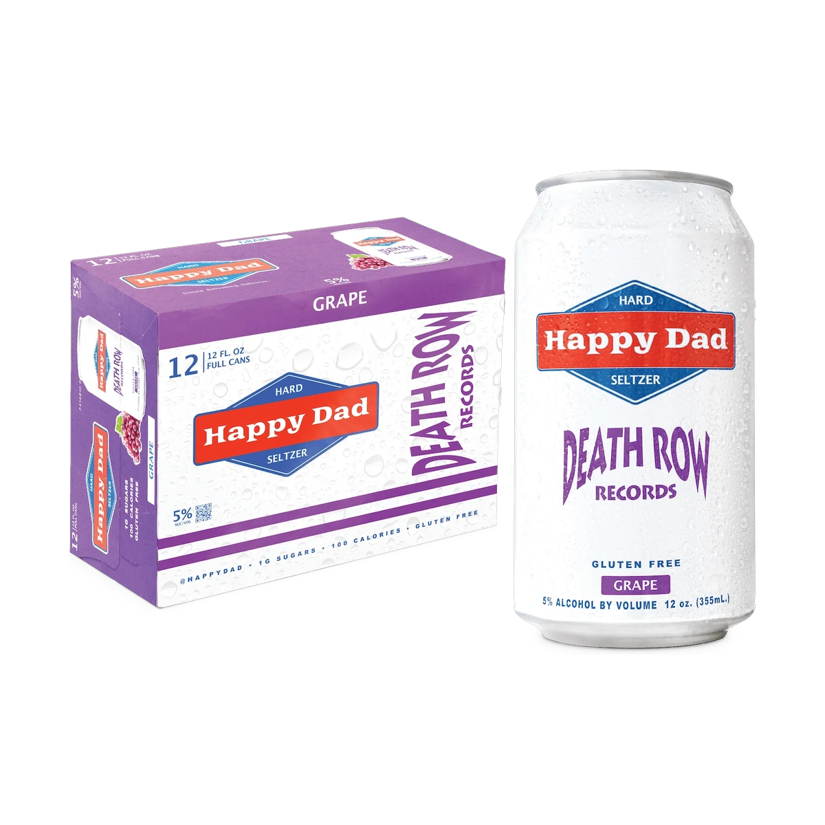 Happy Dad Hard Seltzer Grape 12 Pack - 12 Cans