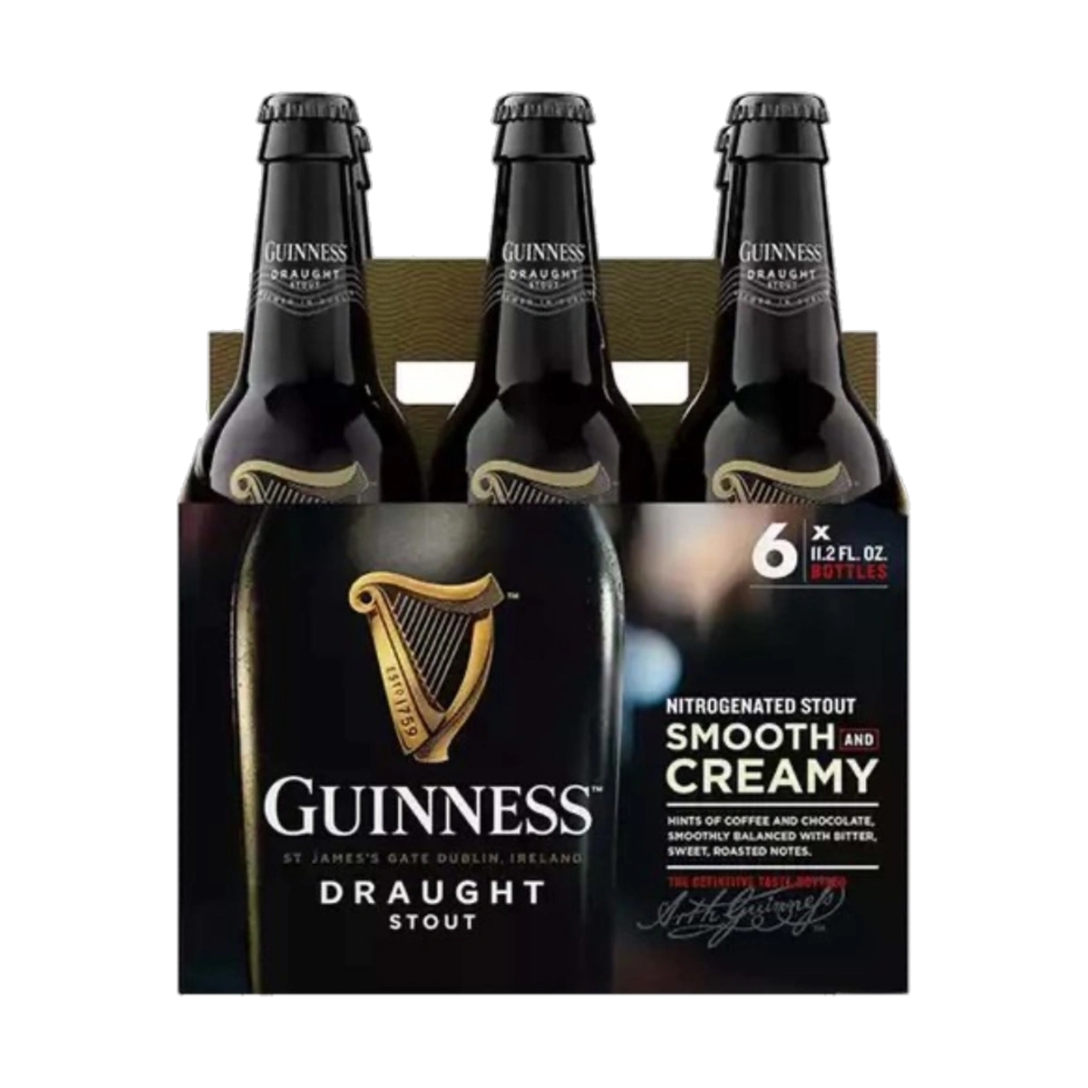 Guinness Draught 6 Bott - 6 Bottles